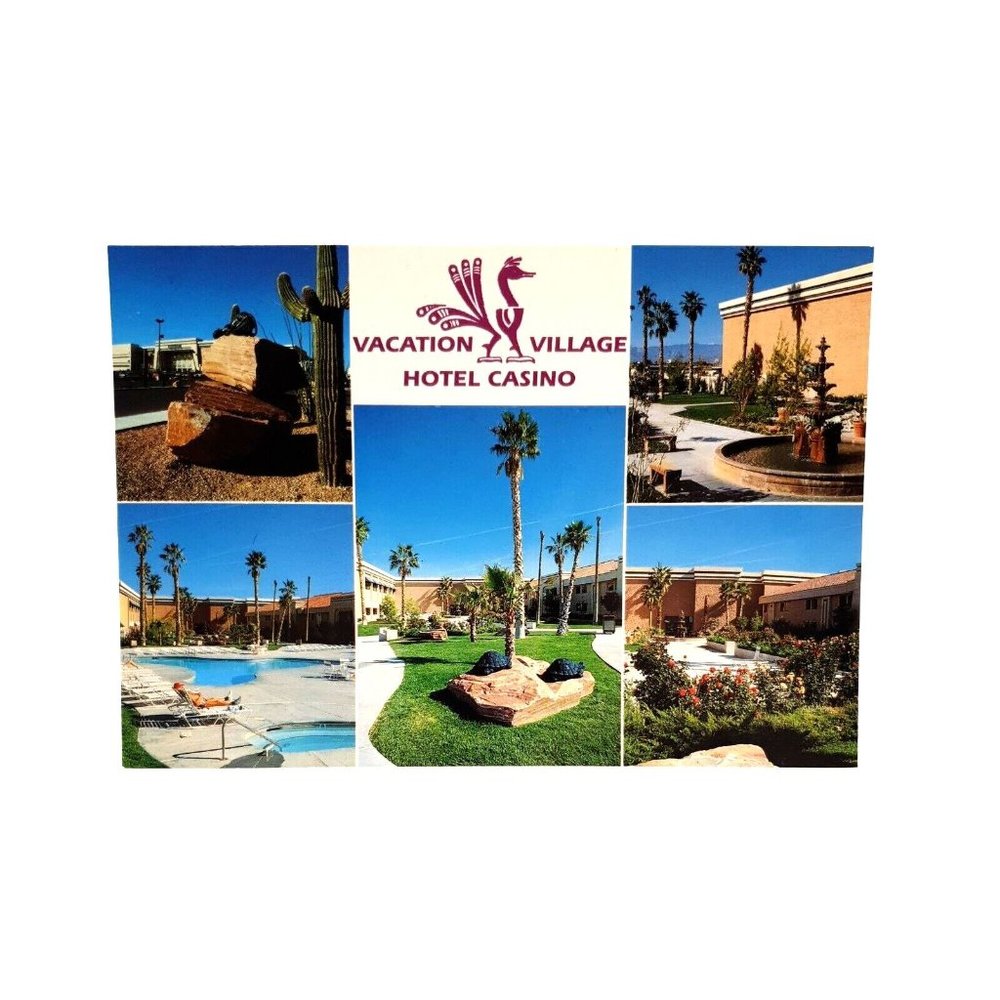 Vacation Village Hotel Casino Vintage Postcard Exciting Las Vegas #KLV-153 c1990